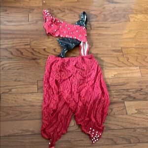 Kids Red and Black Dance Costume